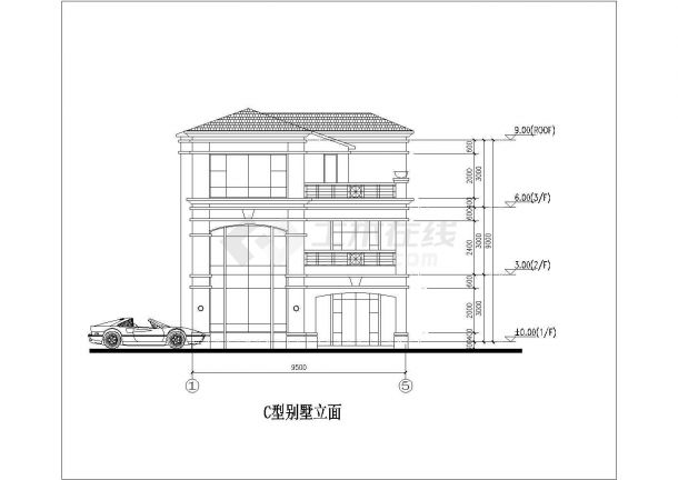 3套东南亚风格别墅建筑设计施工图-图一