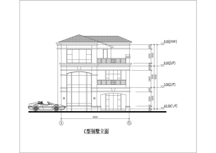 3套东南亚风格别墅建筑设计施工图_图1