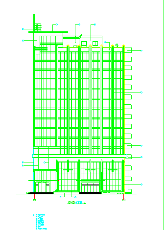 某地某花园小区高层住宅建筑设计图纸_图1