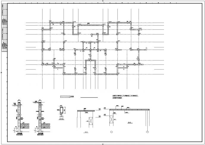 24层剪力墙结构住宅楼结构图（平筏基础）_图1