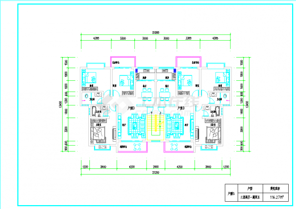 某住房小型户型结构CAD详图-图二