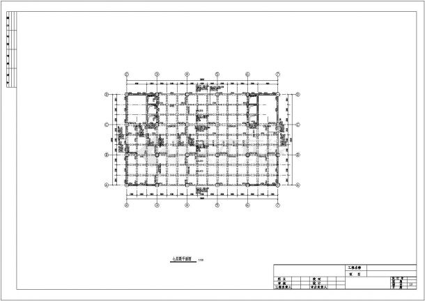八层独立基础框剪结构办公楼结构施工图（7度抗震）-图二