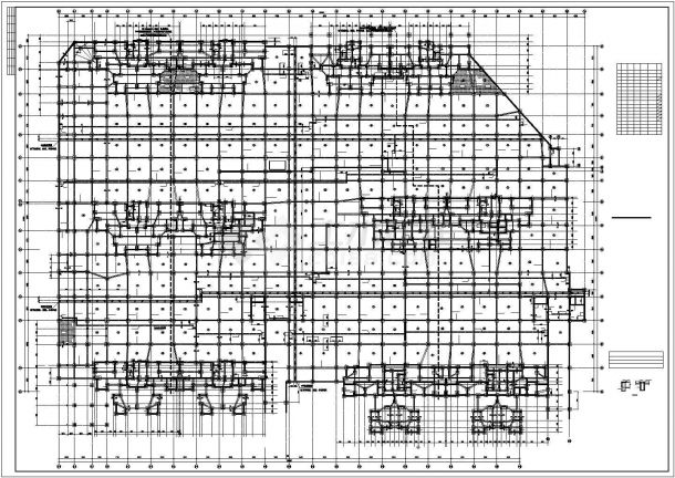 [长沙]安置小区大型地下室结构施工图-图二