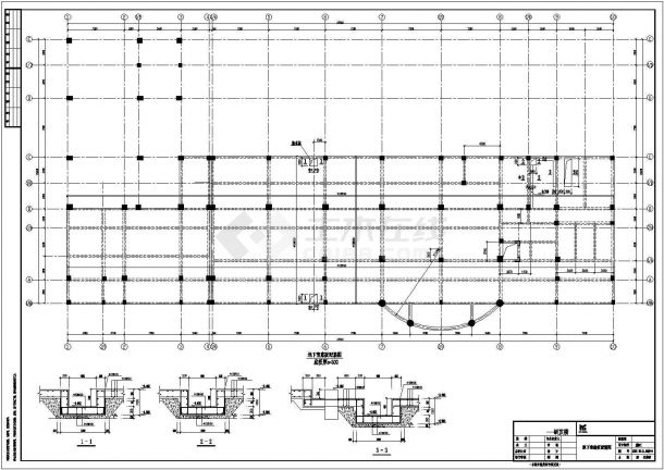 某六层桩基础框架研发中心结构施工图-图二