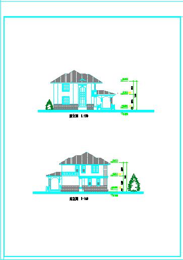 经济实用二层农村房屋建筑设计图纸_图1