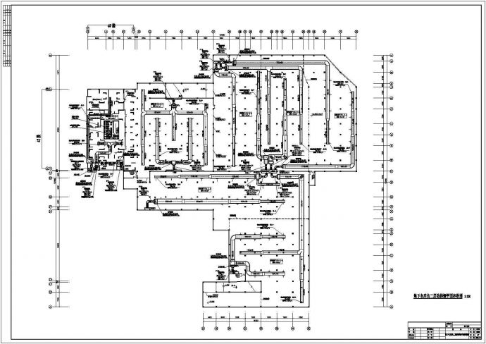 重庆某地下车库建筑结构暖通施工图_图1