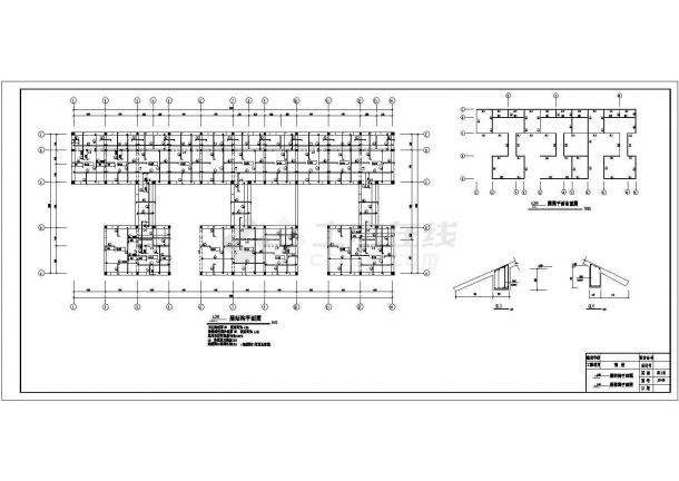 三层桩基础砌体别墅结构施工图（6度抗震）-图二