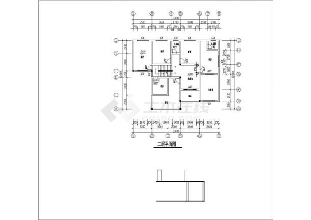 简单实用二层自建房屋建筑设计施工图纸-图一