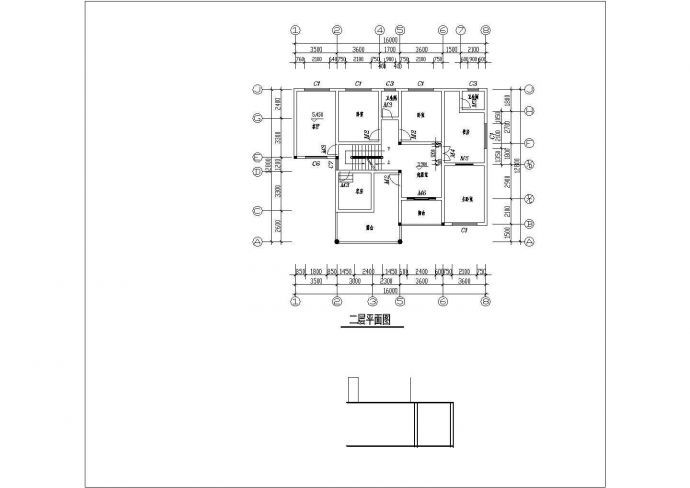 简单实用二层自建房屋建筑设计施工图纸_图1