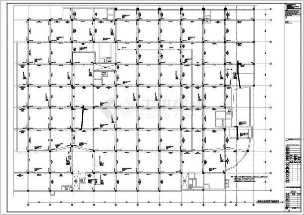 科技大厦甲类掘开式地下室结构图（含建施）-图二