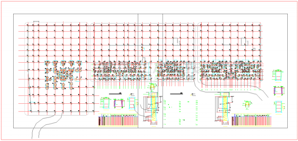 框架结构地下室结构图（人工挖孔桩）-图二