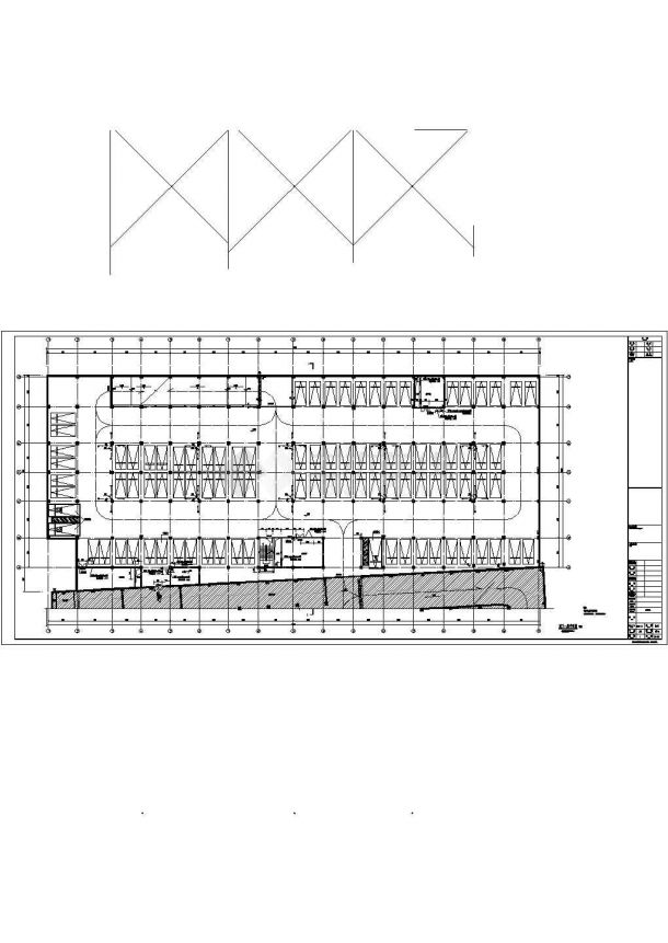[石家庄]地下两层框架结构车库全套施工图-图二