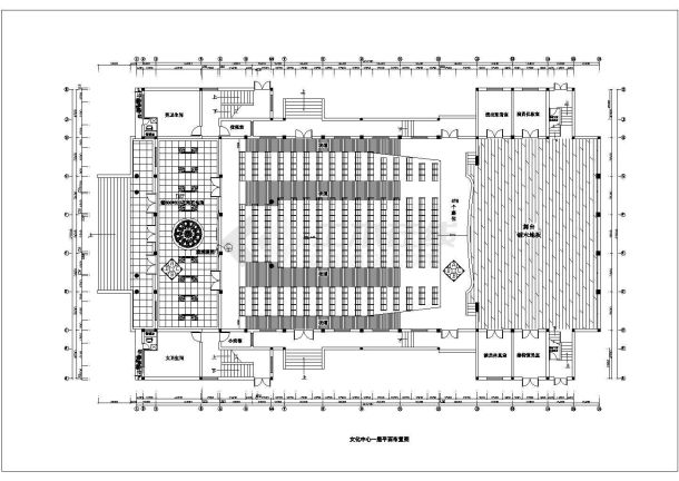 某地区小型礼堂文化中心装修设计图纸-图二