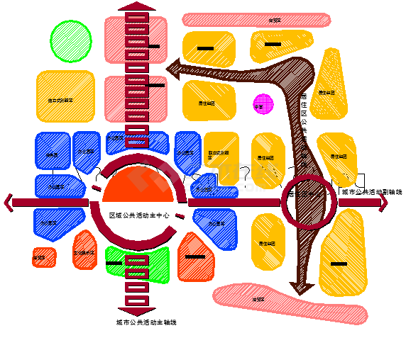 东营中心区控规建筑规划图纸（带效果图）-图一