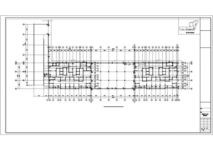 大型住宅小区框架结构地下室结构图_图1