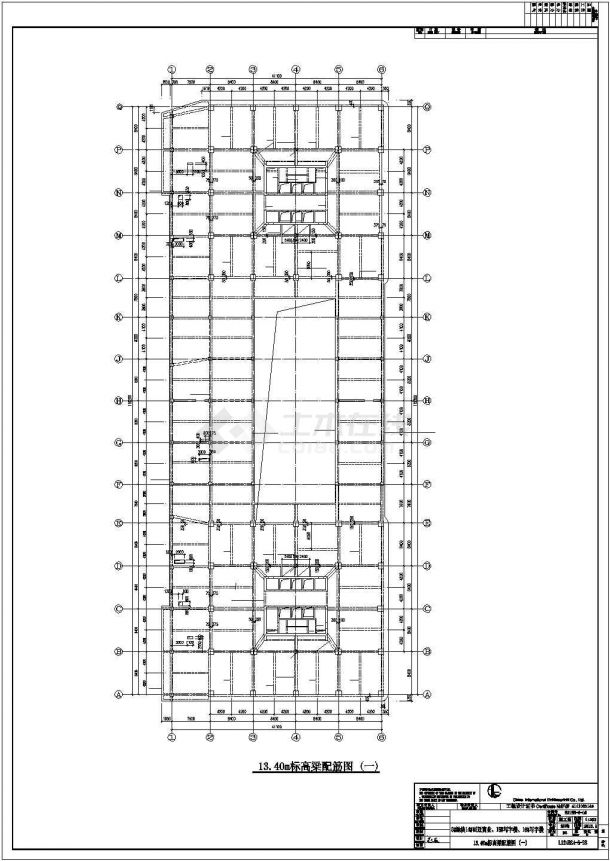 [山东]30层框架核心筒结构商业办公楼结构图（地下两层）-图二