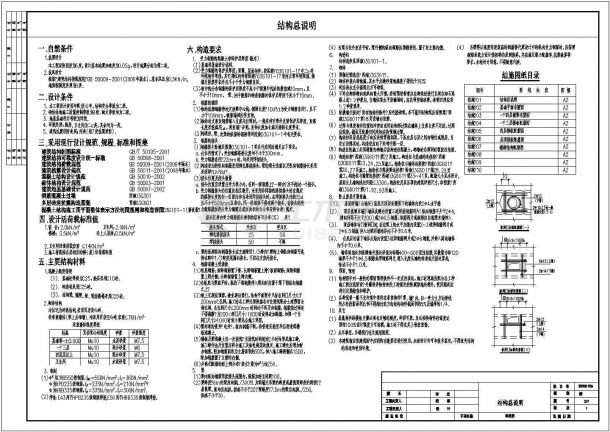 五层条形基础砌体结构住宅楼结构施工图（6度抗震）-图二