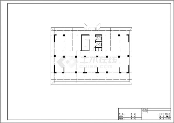 [甘肃]17层框架剪力墙结构经济适用房结构图（含建施）-图二