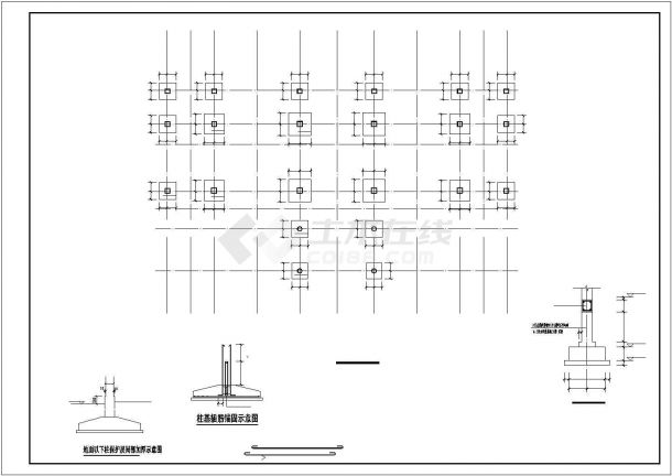 钢城三层框架结构物流公司办公楼全套施工图(含建、结、空调、电、暖)-图一