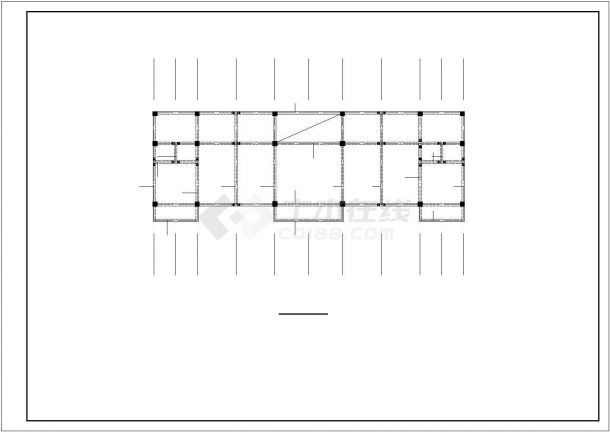 钢城三层框架结构物流公司办公楼全套施工图(含建、结、空调、电、暖)-图二