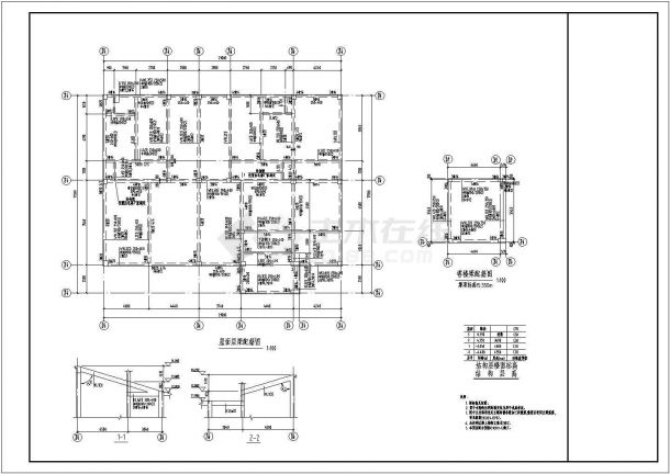 3层欧式别墅洋房结构施工图（18张）-图一