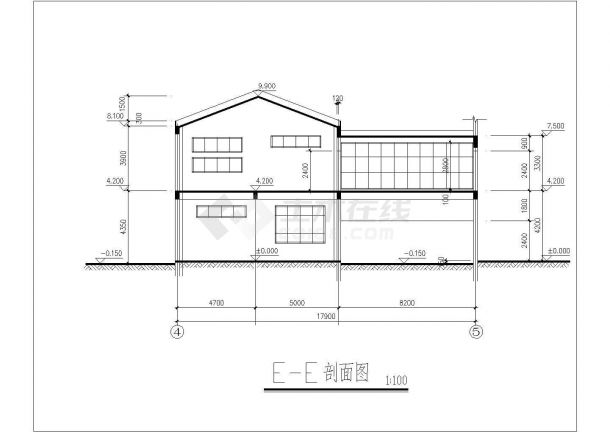 两层框架结构陶瓷创作基地施工图（含建筑图）-图一