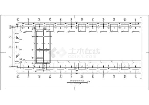 【新疆】单层桩基础钢结构厂房结构施工图（7度抗震）-图二