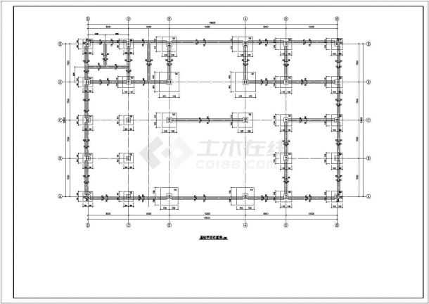 两层钢框架结构展厅结构施工图（7度抗震）-图二