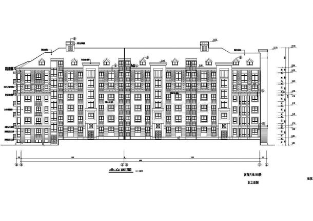某地多层住宅楼建筑设计图纸（全集）-图二