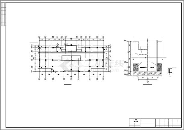 [烟台]框剪结构住宅楼施工图（16层筏板基础）-图二