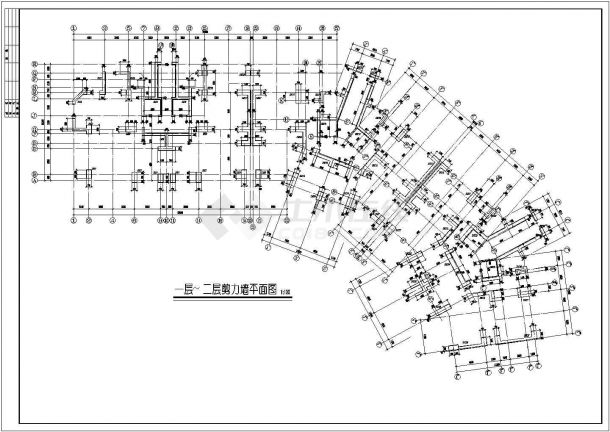 【上海】某经典框剪结构小高层住宅结构施工图纸-图二