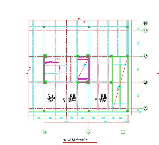 某地办公楼密集柜区域梁板加固及局部增建改造施工图CAD图纸