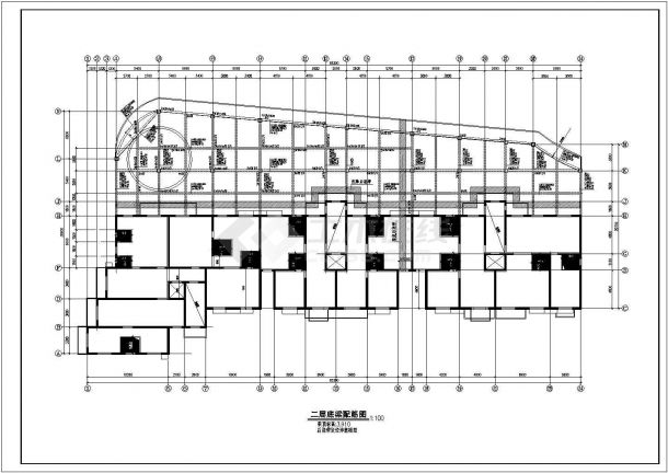 北京某12层剪力墙住宅结构设计图-图二