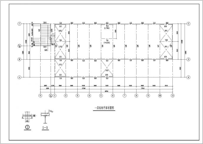 某钢结构房设计方案图_图1