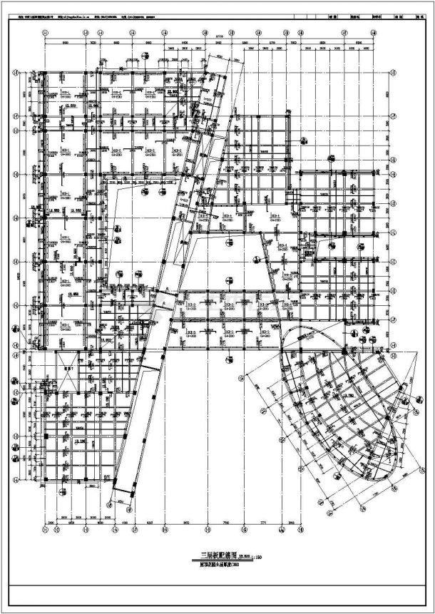 局部五层独立基础框架教学楼结构施工图（7度抗震）-图二