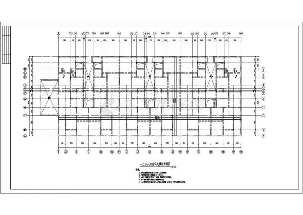 十七层筏形基础剪力墙住宅结构施工图-图二