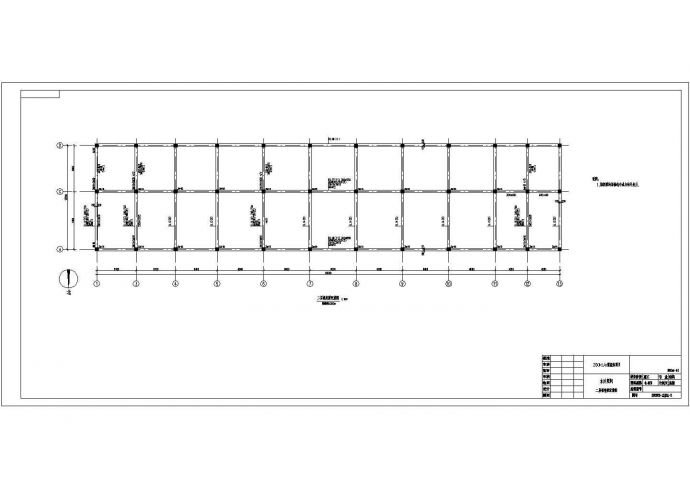 某二层框架水处理房结构施工图_图1