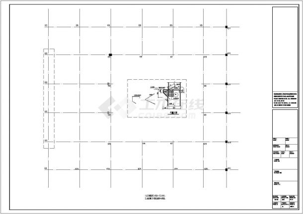 新建框架结构职工食堂结构设计施工图（桩基础）-图二
