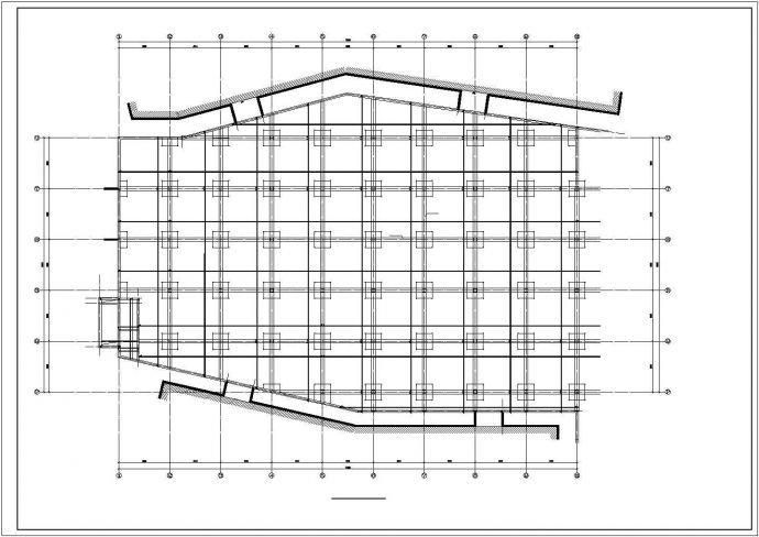 某地下车库顶板平面配筋结构图_图1