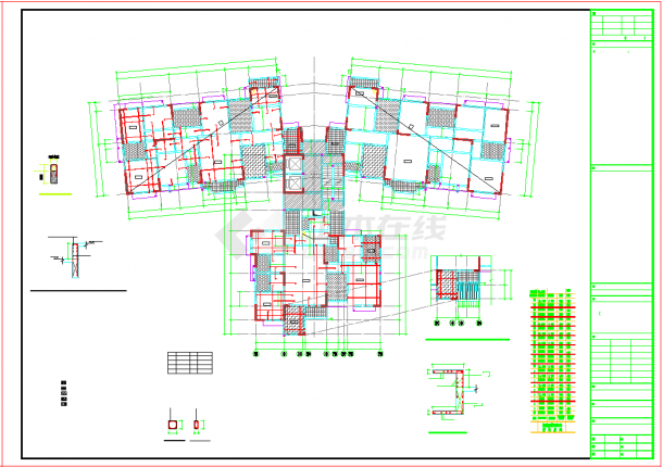 [东莞]24层框架剪力墙住宅结构设计图-图一