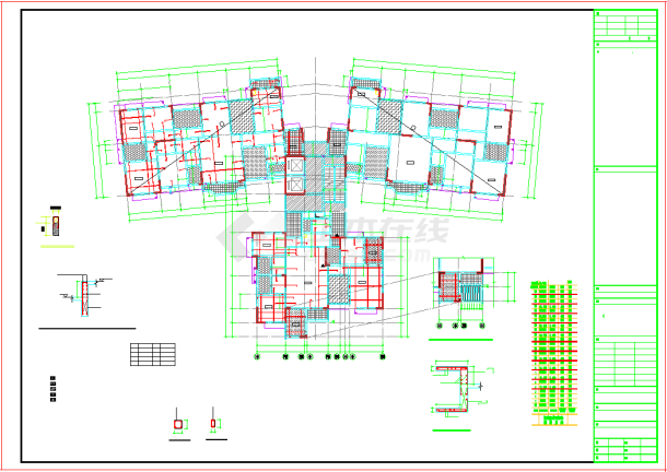 [东莞]24层框架剪力墙住宅结构设计图-图二