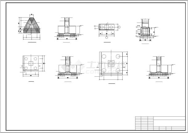 安徽某五层框架办公楼结构设计图-图二