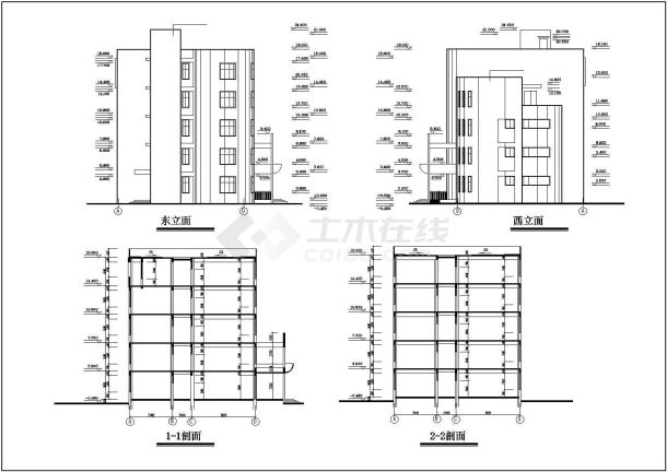 3749.30㎡五层小学综合楼建筑施工全套图纸（高19米）VIP-图二