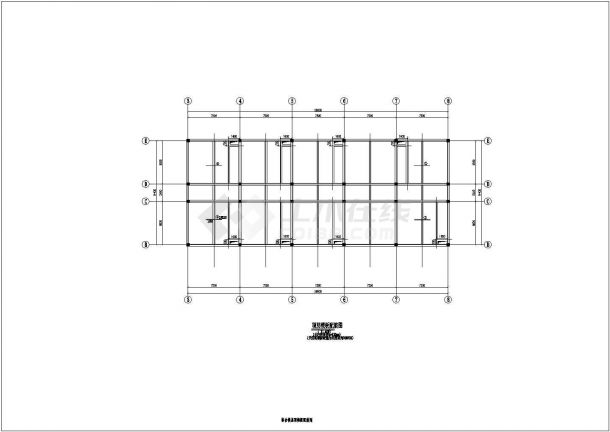三层独立基础框架办公楼结构施工图（7度抗震）-图一
