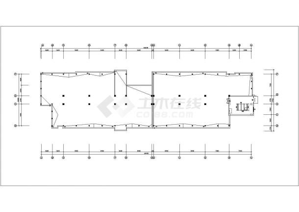 天津5416平方米四层某小学建筑施工全套图纸（高15米）VIP-图二