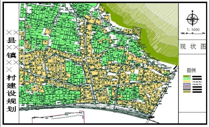 南方某地某村新型农村规划设计图纸_图1