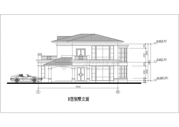 三套东南亚风格自建别墅建筑施工户型图-图二
