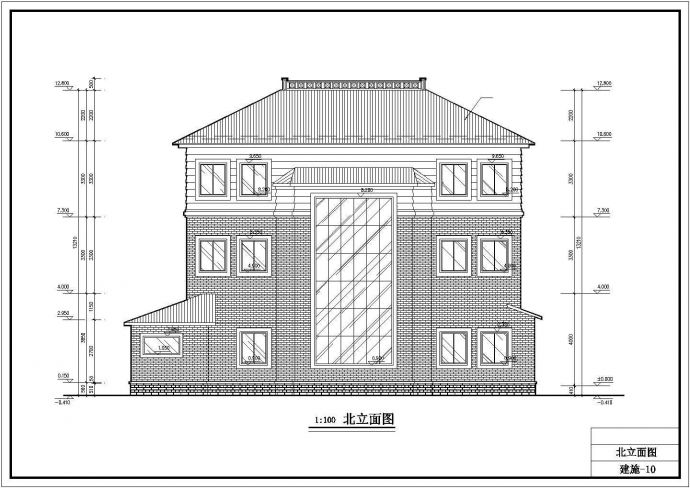 某市欧式精美三层别墅建筑设计施工图纸_图1