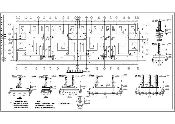 某16.39米五层砌体结构花园洋房结构施工图纸_图1