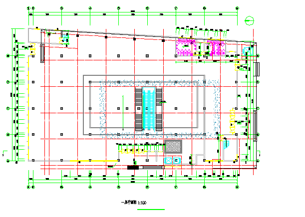 某地区某商场建筑设计施工图总图纸_图1